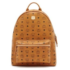 MCM Cognac / Brown Medium Backpack